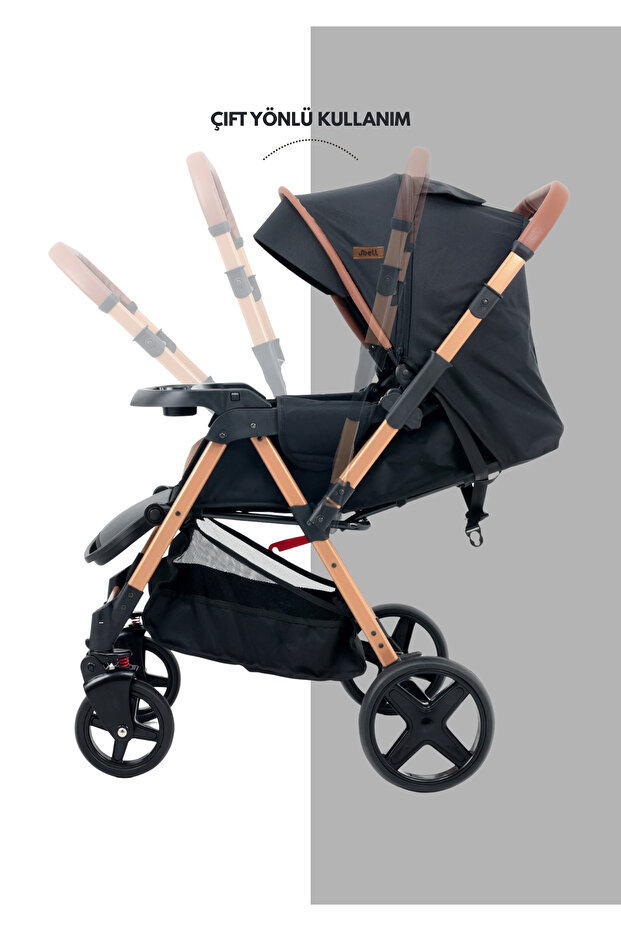 Joell Trendy Çift Yönlü Bebek Arabası görsel 4