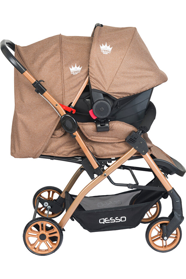 4 Baby Olympus çift yönlü bebek arabası puset çanta beşik fırsat seti görsel 5