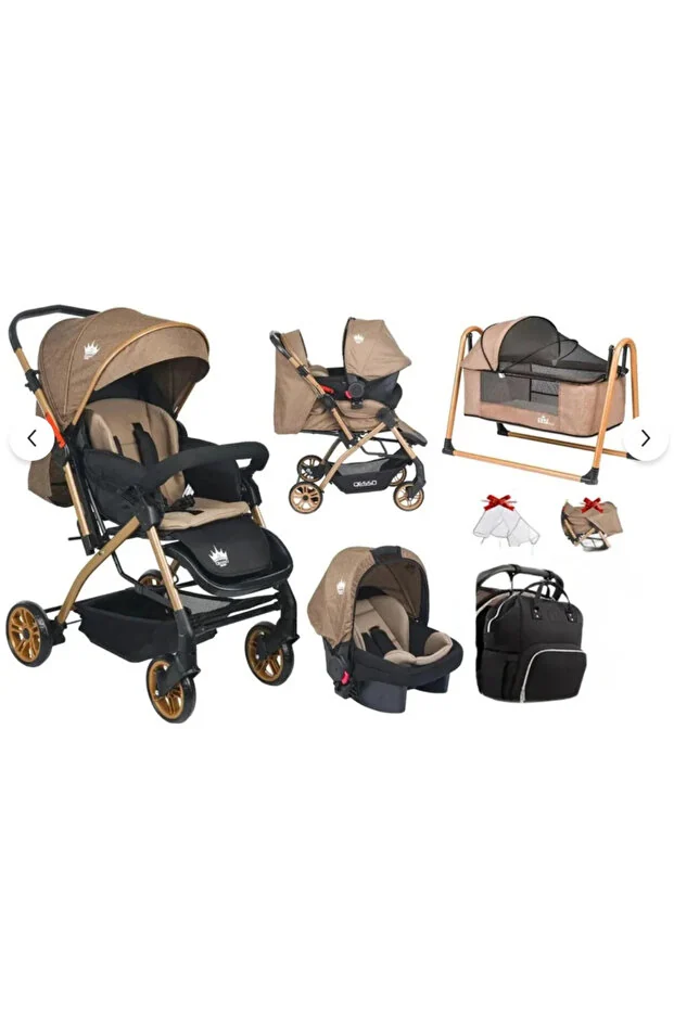 4 Baby Olympus çift yönlü bebek arabası puset çanta beşik fırsat seti