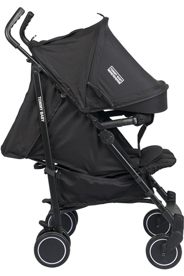 Tommybaby Luppo Black Tam Yatar Baston Bebek Arabası Puset görsel 4