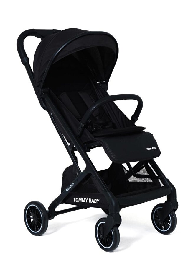 Tommybaby Quantum Kabin Bebek Arabası Kabin Boy Bebek Arabası Pedli Katlanabilir Yağmurluk Hediye görsel 2