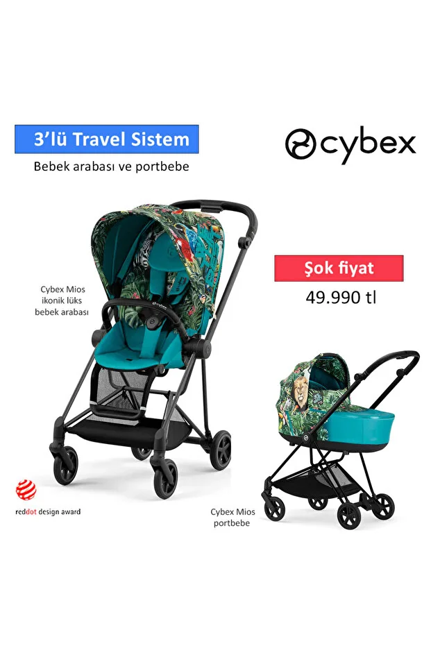 Cybex Mios Portbebe Hediyeli (ikonik bebek arabası) We the Best