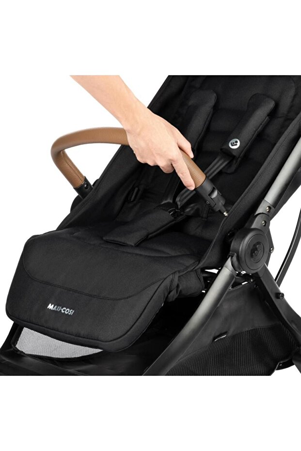 Maxi-Cosi Maxi-cosi Eva Otomatik Katlanan Kompakt Bebek Arabası Essential Black görsel 5