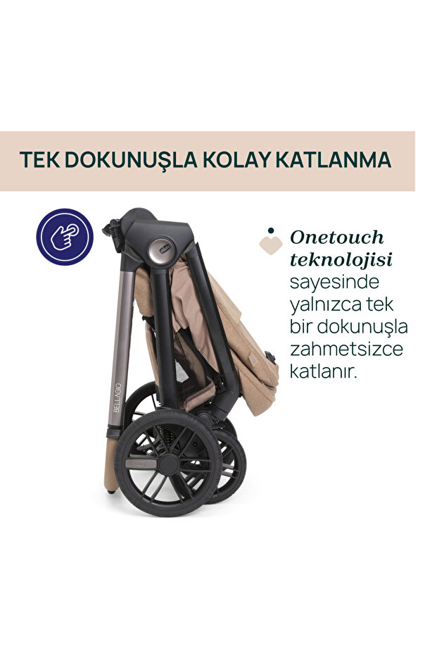 Chicco BELLAGIO BEBEK ARABASI 2.0 CARAMEL görsel 2