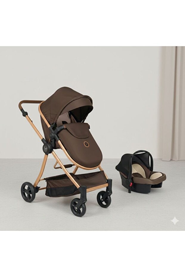 Mamma Force Çift Yönlü 6 in 1 Yeni Nesil Travel Sistem Bebek Arabası görsel 5