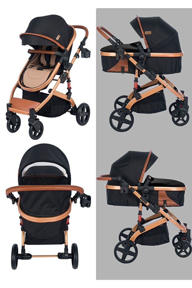 BEBEGOLD Truva Travel Sistem Bebek Arabası görsel 2