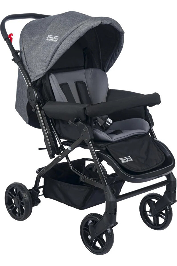 Tommybaby 9 Parça Bebek Çeyiz Seti Bebek Arabası Puset Beşik Yürüteç Ana Kucağı Kanguru Bebek Bakım Çantası görsel 2