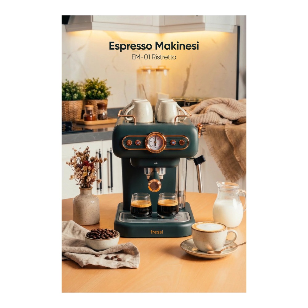 Fressi EM-01 Espresso Latte Cappuccino Makinesi