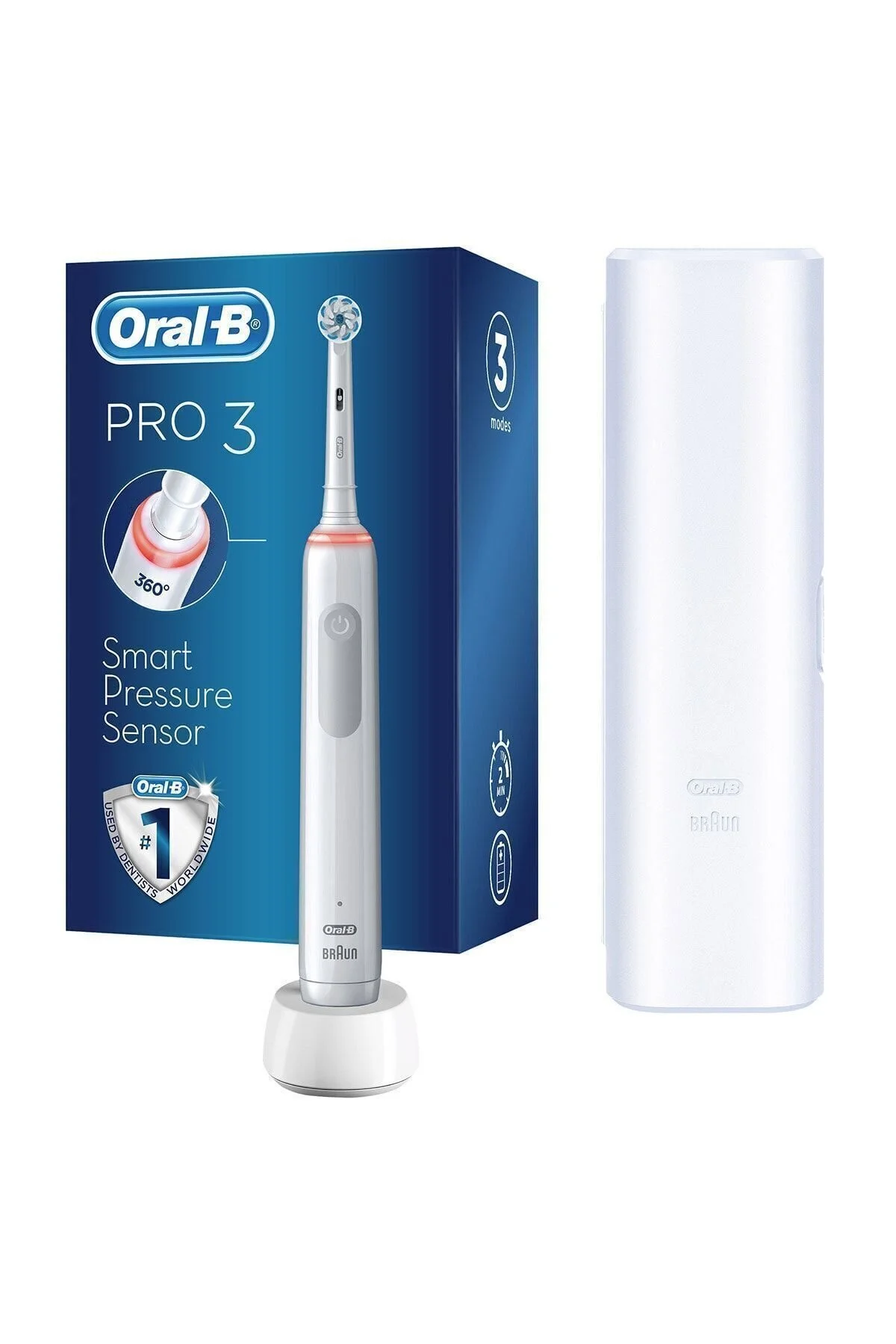Oral-B Pro 3 3500 Şarj Edilebilir Diş Fırçası - Beyaz