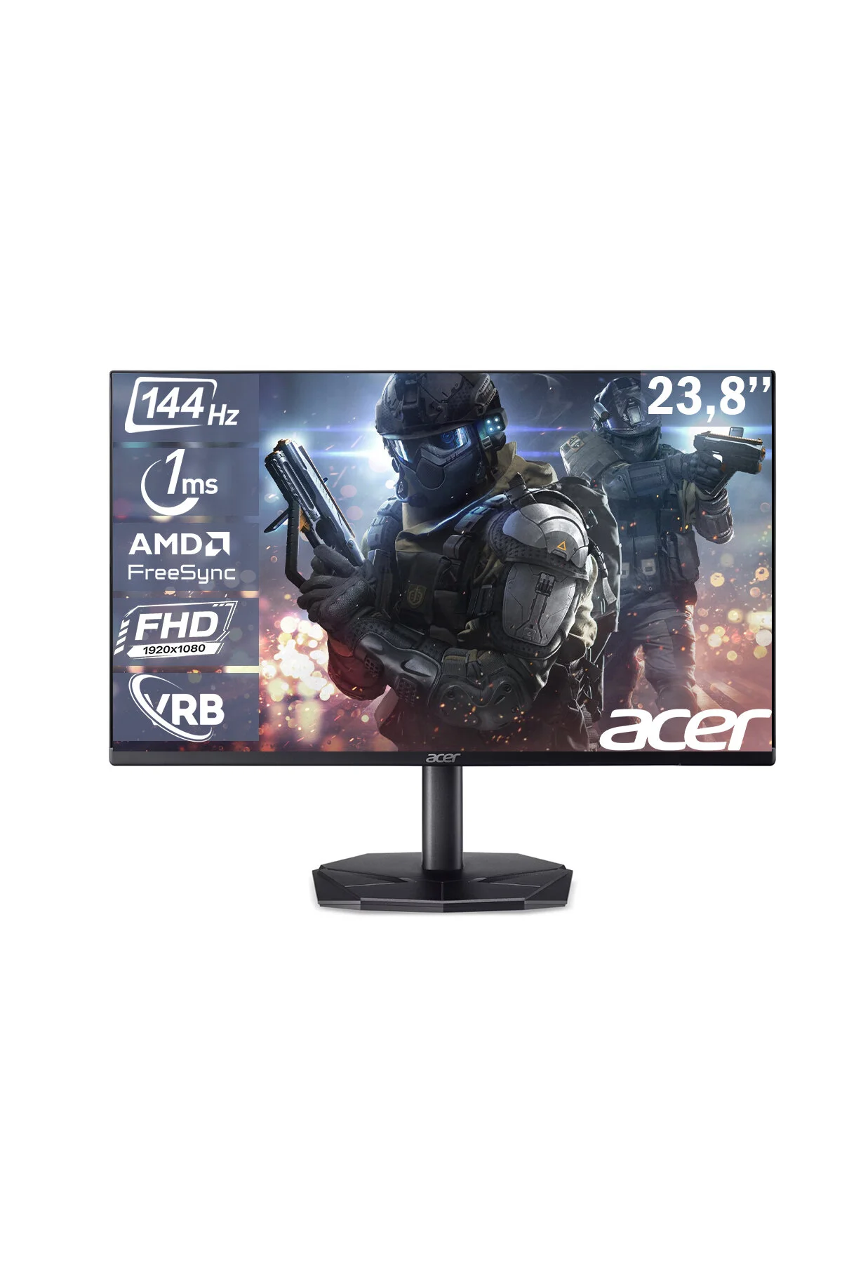 ACER Nitro KG240Y P0bi 23.8" 1ms 144 Hz FreeSync VA Monitör UM.QX0EE.012