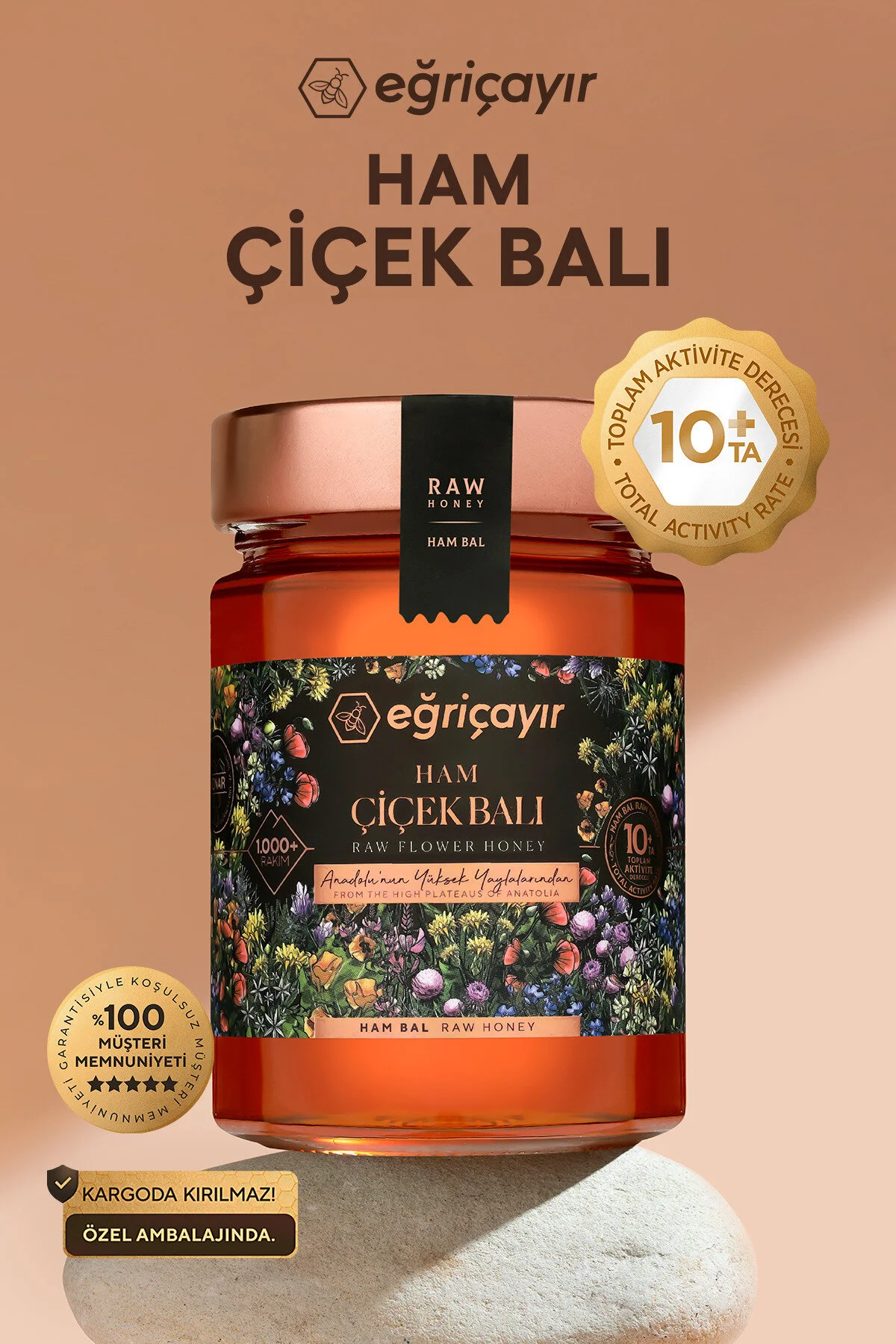Eğriçayır Ham Çiçek Balı Ta10 850g (DOĞAL, HAKİKİ)