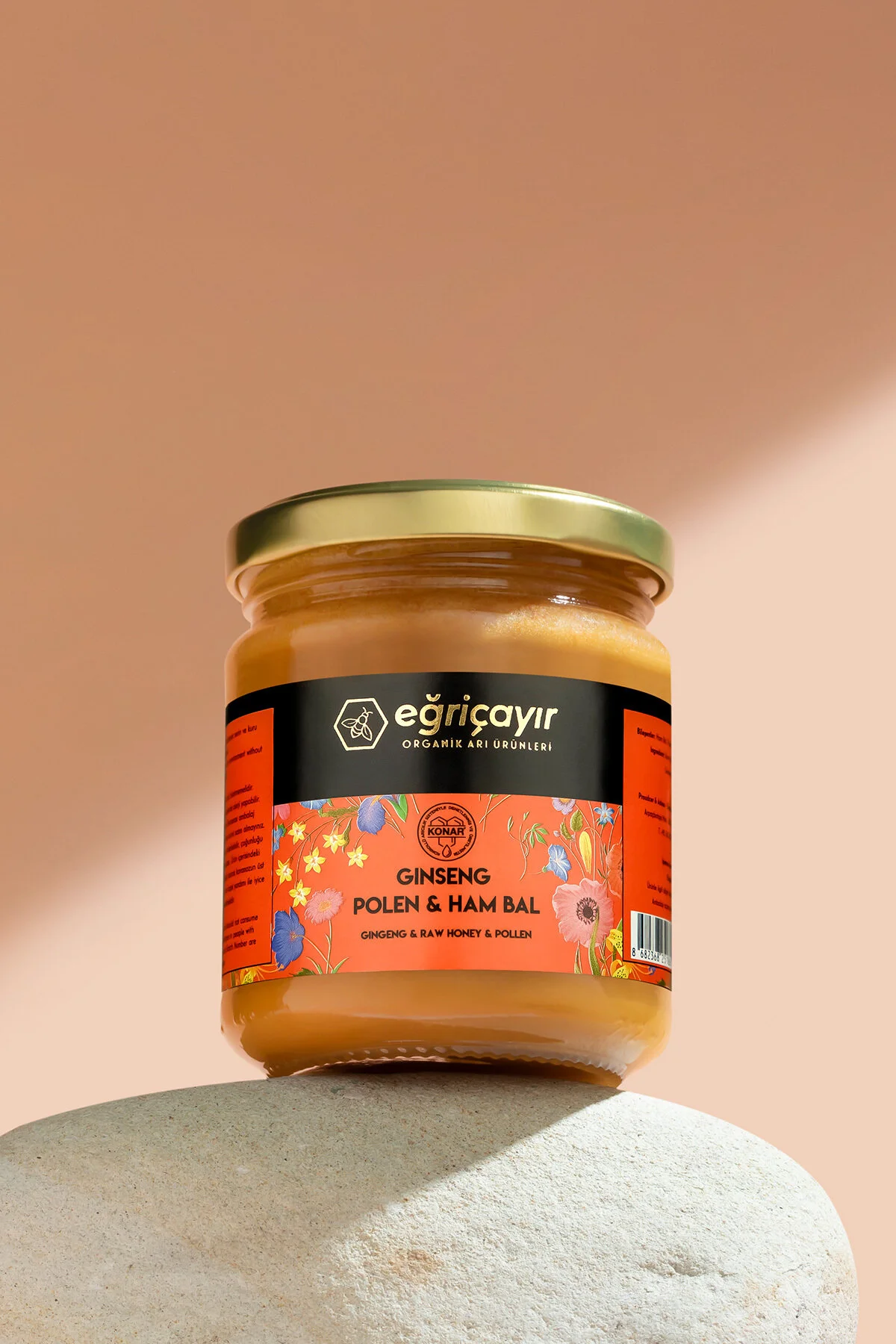 Eğriçayır Ginseng + Polen + Ham Bal Karışımı 240g
