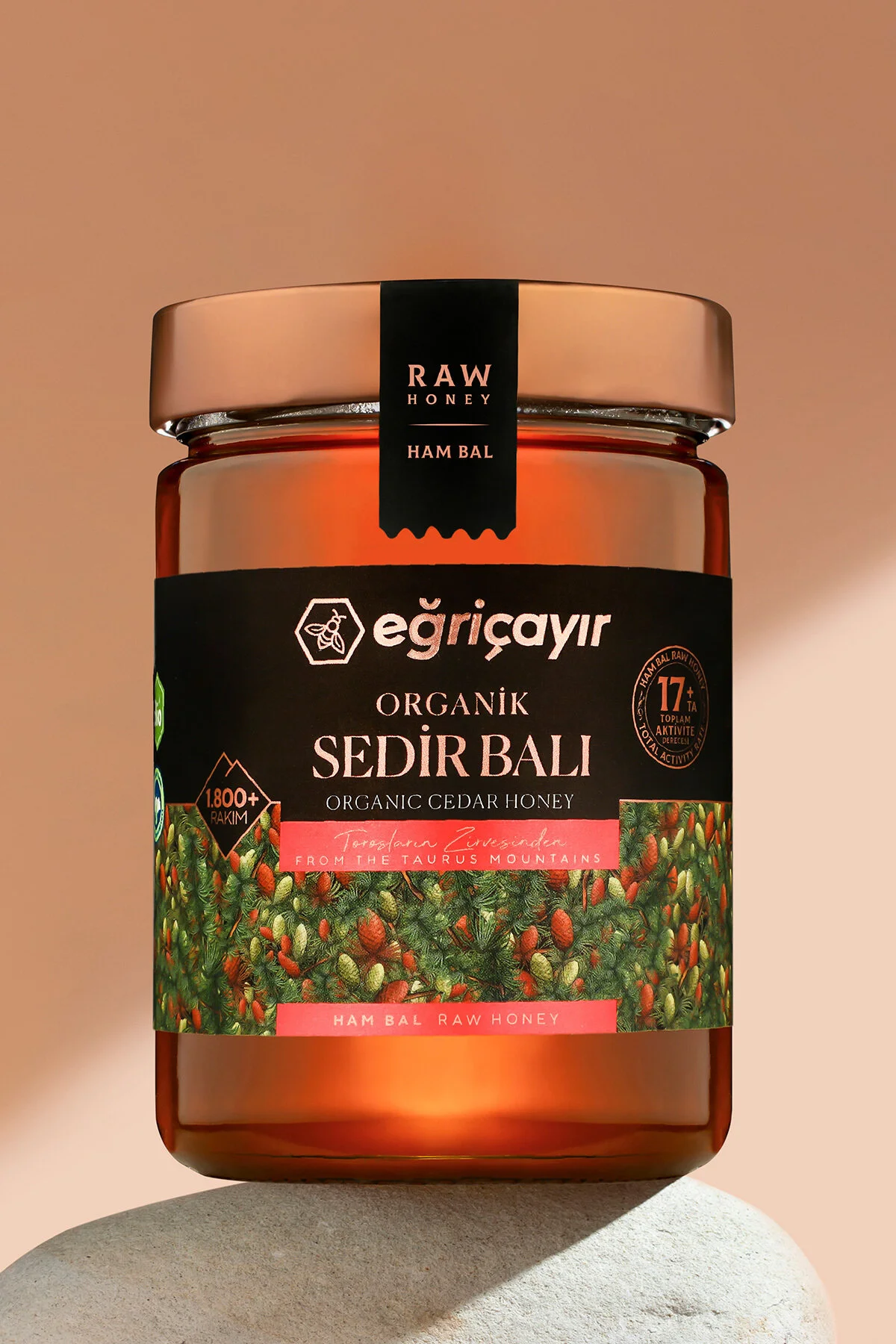 Eğriçayır Organik Sedir Balı Ta17+ 850 Gr